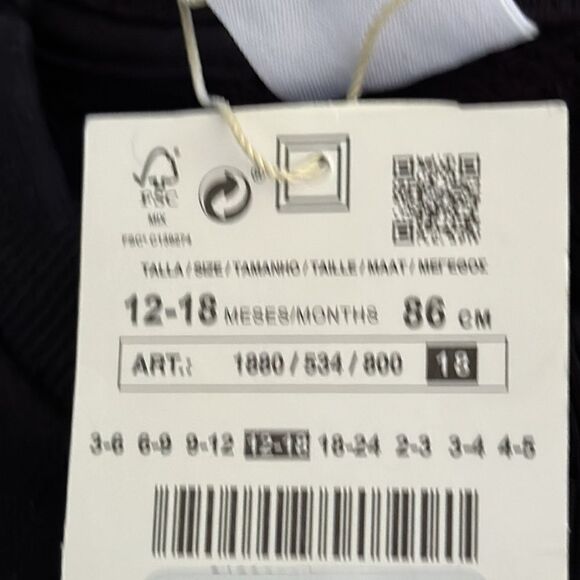 ZARA Kids | Black | PLAIN V-NOTCH SWEATSHIRT - Picture 4 of 4